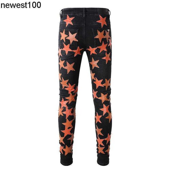 men's jeans amirs skinny star trend jeans designer men's youth elastic slim jeans, Blue
men's jeans amirs skinny star trend jeans designer men's youth elastic slim jeans, Blue