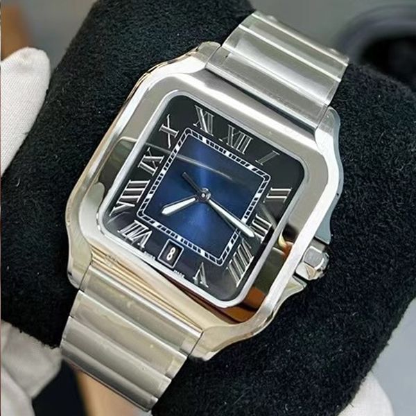 square watches 40mm genuine stainless steel mechanical watches case bracelet fashion mens watch male wristwatches montre de luxe, Slivery;brown
square watches 40mm genuine stainless steel mechanical watches case bracelet fashion mens watch male wristwatches montre de luxe, Slivery;brown