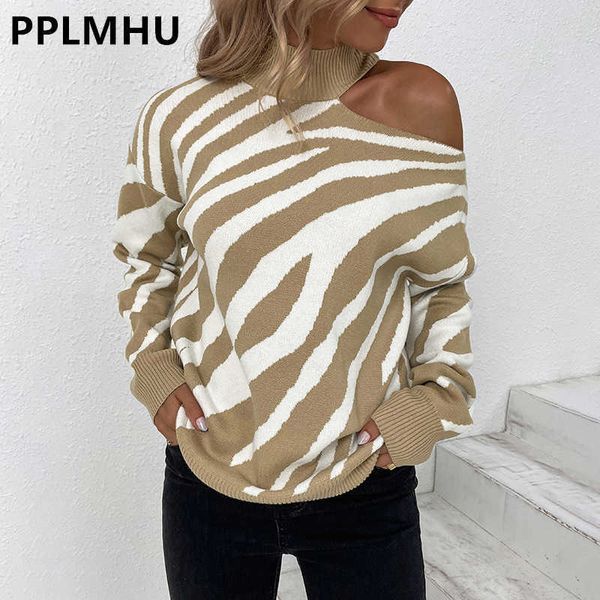 women's knits tees women's off the shoulder zebra turtleneck sweaters fall winter streetwear leopard print knit casual loose pull, White
women's knits tees women's off the shoulder zebra turtleneck sweaters fall winter streetwear leopard print knit casual loose pull, White