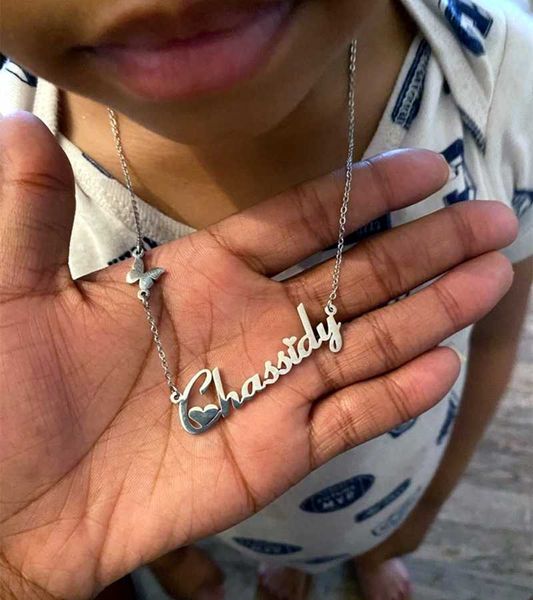 pendant necklaces custom stainless steel name necklace with butterfly for women gifts personalized letter choker necklace fashion jewelry l2, Silver
pendant necklaces custom stainless steel name necklace with butterfly for women gifts personalized letter choker necklace fashion jewelry l2, Silver