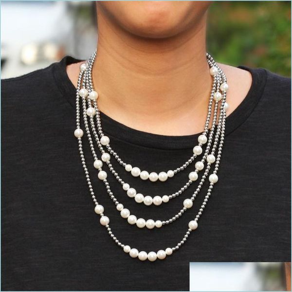 beaded necklaces fashion mens pearl necklaces hip hop stainless steel ball beaded necklace jewelry clavicle chain drop delivery 2022 dhiqo, Silver
beaded necklaces fashion mens pearl necklaces hip hop stainless steel ball beaded necklace jewelry clavicle chain drop delivery 2022 dhiqo, Silver
