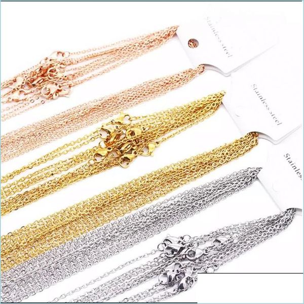 chains 1mm 2mm stainless steel link chains sier gold rose color 45-60cm women men diy necklaces jewelry fit pendant bk sale 1154 b3 dhr7k, Silver
chains 1mm 2mm stainless steel link chains sier gold rose color 45-60cm women men diy necklaces jewelry fit pendant bk sale 1154 b3 dhr7k, Silver
