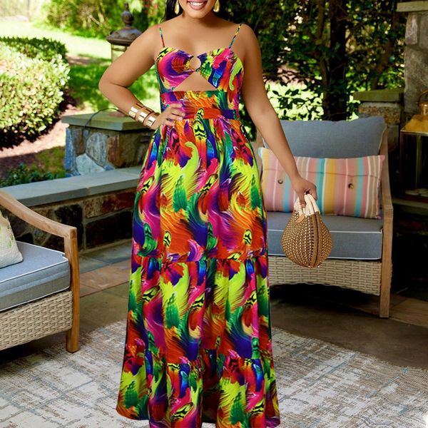 3xl big women beach holiday dresses spahetti strap hollow out printed empire long vestidos casual leisure camisole, Black;gray
3xl big women beach holiday dresses spahetti strap hollow out printed empire long vestidos casual leisure camisole, Black;gray