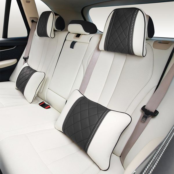 nappa leather headrest car pillow waist rest pillows seat back rest lumbar cushion neck travel relieve pain luxury automobile accessories
nappa leather headrest car pillow waist rest pillows seat back rest lumbar cushion neck travel relieve pain luxury automobile accessories
