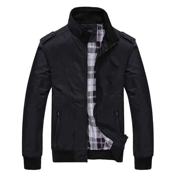 autumn business men's stand collar jacket solid color casual large loose coat men, Black;brown
autumn business men's stand collar jacket solid color casual large loose coat men, Black;brown