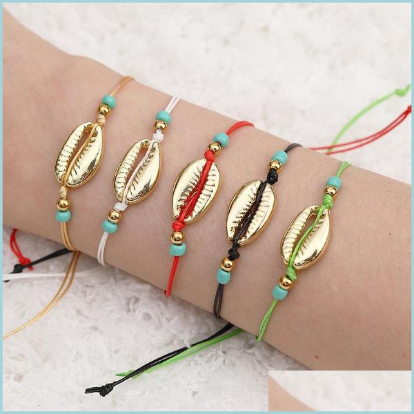charm bracelets bohemian sea natura shell beach charm bracelet adjustable rope handmade braided bracelets men women personali dh7sn, Golden;silver
charm bracelets bohemian sea natura shell beach charm bracelet adjustable rope handmade braided bracelets men women personali dh7sn, Golden;silver