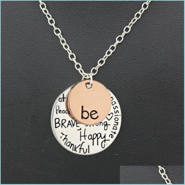 pendant necklaces fashion rose gold plated pendant necklaces hand stamped be happy necklace cute coin engraved for women girl jewelr dhxyf, Silver
pendant necklaces fashion rose gold plated pendant necklaces hand stamped be happy necklace cute coin engraved for women girl jewelr dhxyf, Silver