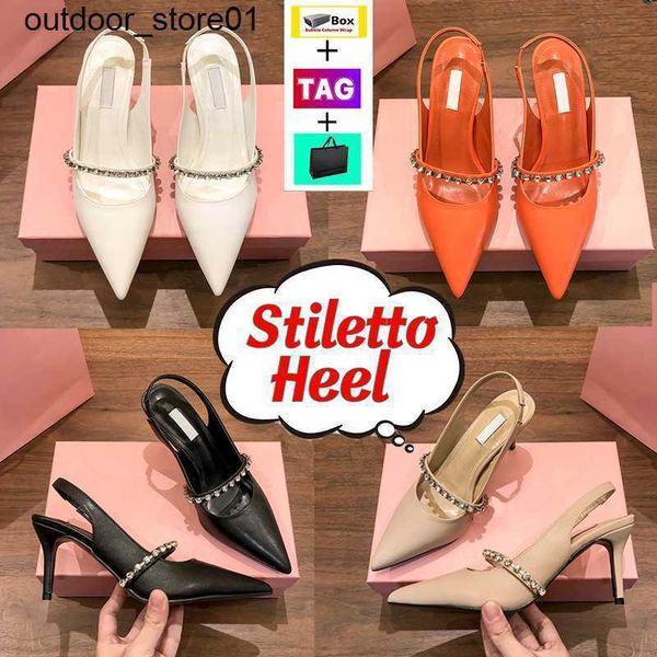 dress shoes designer miu sandals pumps sandal stiletto heel slingbacks crystal-studded luxury women high heels classic wedding party ladies, Black
dress shoes designer miu sandals pumps sandal stiletto heel slingbacks crystal-studded luxury women high heels classic wedding party ladies, Black
