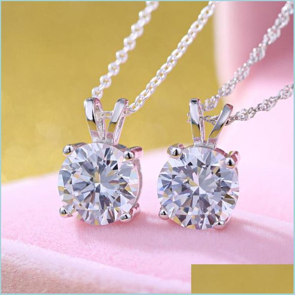 pendant necklaces round 1ct cz solitaire pendant necklace 925 sterling sier choker statement women jewelry no chain 511 b3 drop deli dh0ru, Silver
pendant necklaces round 1ct cz solitaire pendant necklace 925 sterling sier choker statement women jewelry no chain 511 b3 drop deli dh0ru, Silver