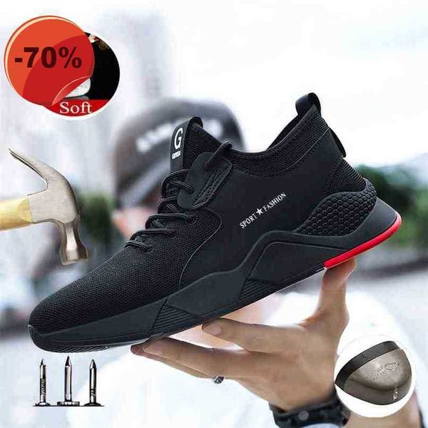 work shoes light sneakers casual non-slip men 's safety comfortable large size anti-smashing steal toe 210826 puncture, Black;brown
work shoes light sneakers casual non-slip men 's safety comfortable large size anti-smashing steal toe 210826 puncture, Black;brown