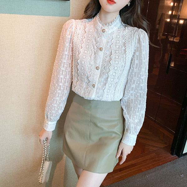 white lace shirt elegant solid hollow blouse women clothes female casual shirts long sleeve women's blouses mujer de moda
white lace shirt elegant solid hollow blouse women clothes female casual shirts long sleeve women's blouses mujer de moda