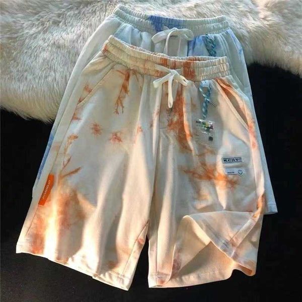 men's shorts applique tie-dye high waist casual sports shorts women summer 2021 five-point pants men's loose harajuku running swea, White;black
men's shorts applique tie-dye high waist casual sports shorts women summer 2021 five-point pants men's loose harajuku running swea, White;black