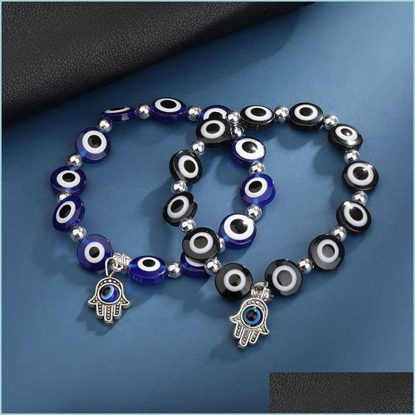 beaded strands lucky fatima hamsa hand evil blue eye strand charm bracelets bangles beads turkish pseras for women jewelry wholes dhicw, Black
beaded strands lucky fatima hamsa hand evil blue eye strand charm bracelets bangles beads turkish pseras for women jewelry wholes dhicw, Black