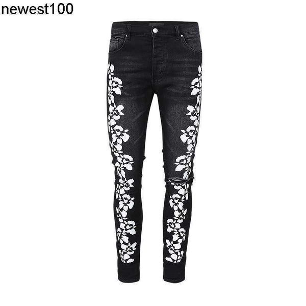 men's designer jeans men's jeans amirs casual print wash splash ink slim fit hole jeans men, Blue
men's designer jeans men's jeans amirs casual print wash splash ink slim fit hole jeans men, Blue