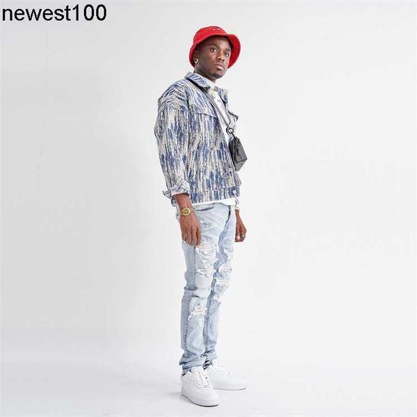 men's jeans designer amirs classic blue white diamond elastic hole slim fit small foot jeans men
men's jeans designer amirs classic blue white diamond elastic hole slim fit small foot jeans men