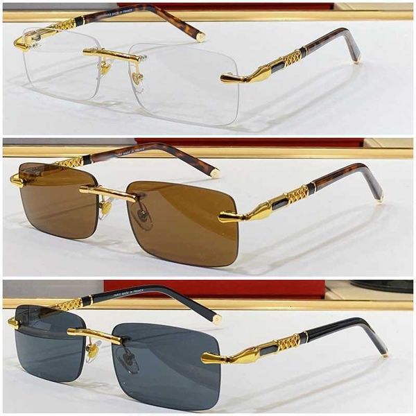 carti glasses 31368668 fashion mens sunglasses srameless sunshade composite metal rimless optical frame classic rectangle square gold luxury, White;black
carti glasses 31368668 fashion mens sunglasses srameless sunshade composite metal rimless optical frame classic rectangle square gold luxury, White;black
