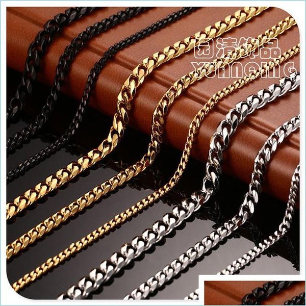 chains fashion jewel stainless steel designer necklace men necklaces women 18k gold titanium chains man luxury 893 q2 drop delivery dhdqe, Silver
chains fashion jewel stainless steel designer necklace men necklaces women 18k gold titanium chains man luxury 893 q2 drop delivery dhdqe, Silver