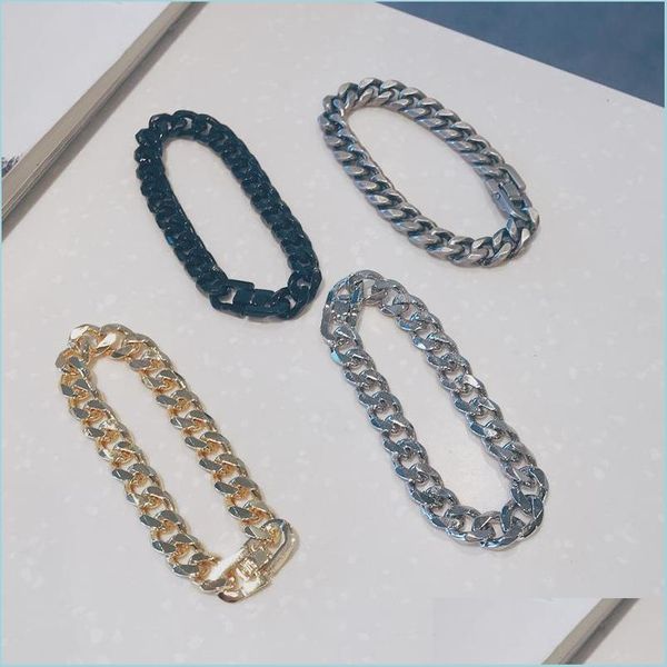 charm bracelets trendy mens bracelet hiphop rock link chain braslet for hombre vintage sier color charm braclet male accessories bra dhfla, Golden;silver
charm bracelets trendy mens bracelet hiphop rock link chain braslet for hombre vintage sier color charm braclet male accessories bra dhfla, Golden;silver
