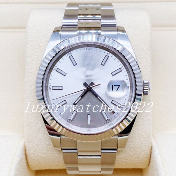 nf super v5 luxury watches silver dial 41mm mechanical automatic asia 2813 movement bracelet stainless steel men's luminous wristwatche, Slivery;brown
nf super v5 luxury watches silver dial 41mm mechanical automatic asia 2813 movement bracelet stainless steel men's luminous wristwatche, Slivery;brown