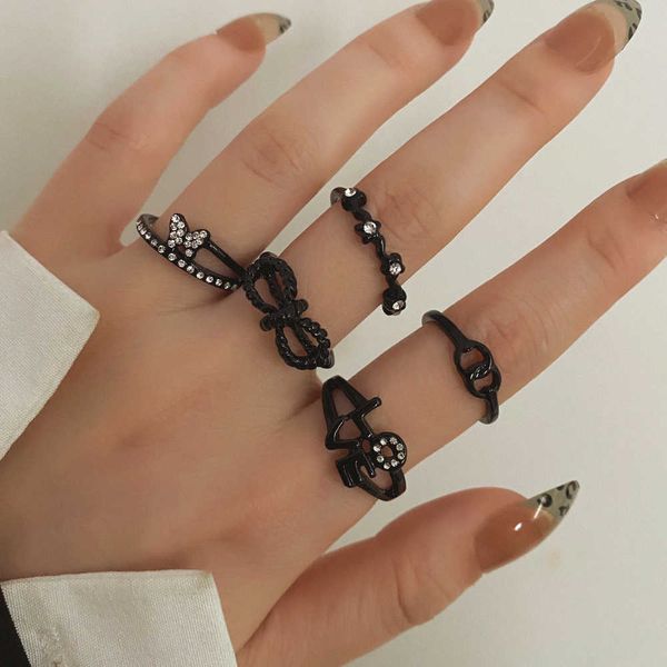 cluster rings kisswife fashion women's rings set encrusted with crystals butterfly love knot black paint finger ring charm jewelry whol, Golden;silver
cluster rings kisswife fashion women's rings set encrusted with crystals butterfly love knot black paint finger ring charm jewelry whol, Golden;silver