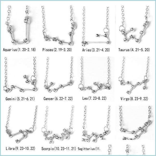 pendant necklaces 12 constellation zodiac necklace horoscope sign zircon korean jewelry star galaxy libra astrology women gift with dhusf, Silver
pendant necklaces 12 constellation zodiac necklace horoscope sign zircon korean jewelry star galaxy libra astrology women gift with dhusf, Silver