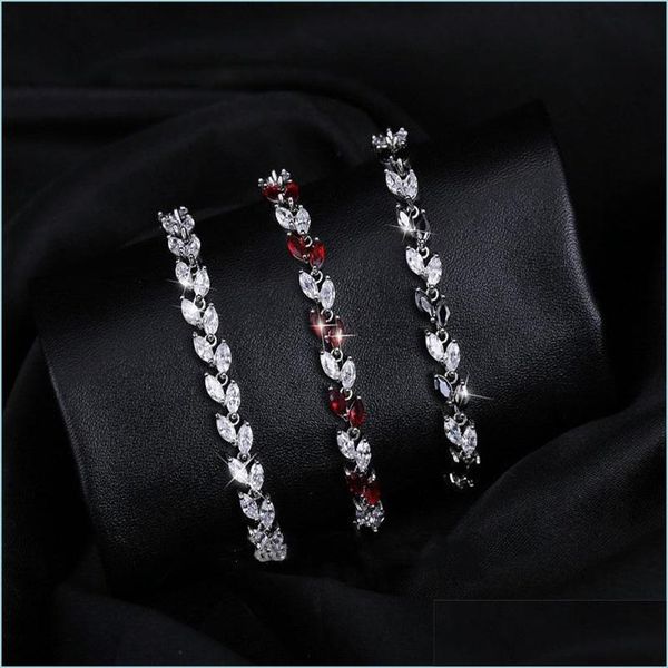 link chain zircons trendy cubic zirconia jewelry sier color leaf charm cz crystal female bracelets bangles for women drop delivery 2 dh9yj, Black
link chain zircons trendy cubic zirconia jewelry sier color leaf charm cz crystal female bracelets bangles for women drop delivery 2 dh9yj, Black