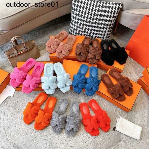 designer slippers luxury brand h net red wool slipper women lamb fur flat bottom outer leather sandals, Black
designer slippers luxury brand h net red wool slipper women lamb fur flat bottom outer leather sandals, Black