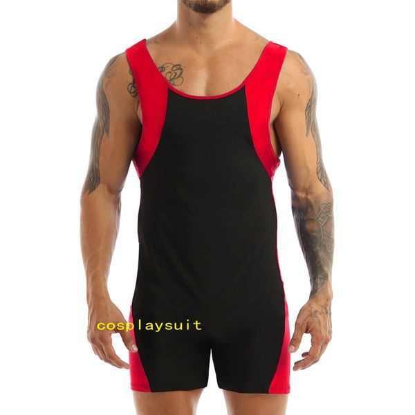 swimwear mens shorty catsuit costumes bodysuit u neck sleeveless bodybuilding leotard training jumpsuit gymnatics sports running fitness, Black
swimwear mens shorty catsuit costumes bodysuit u neck sleeveless bodybuilding leotard training jumpsuit gymnatics sports running fitness, Black