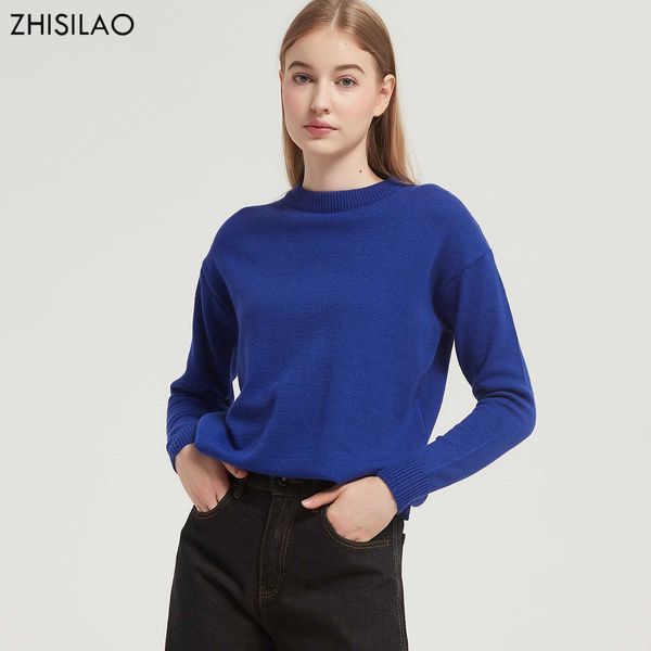 women's knits tees zhisilao new knitted sweater women solid basic loose o-neck long sleeve pullover sweater autumn winter 2021 t221012, White
women's knits tees zhisilao new knitted sweater women solid basic loose o-neck long sleeve pullover sweater autumn winter 2021 t221012, White
