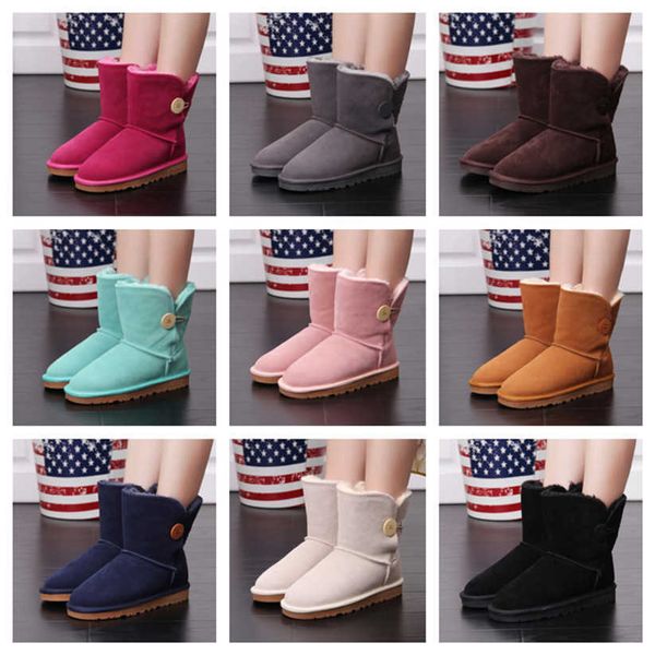 2023 designer classic wgg snow boots bailey shoe button middle boot australia womens women booties winter warm shoes fur furry australian ug, Black 
2023 designer classic wgg snow boots bailey shoe button middle boot australia womens women booties winter warm shoes fur furry australian ug, Black