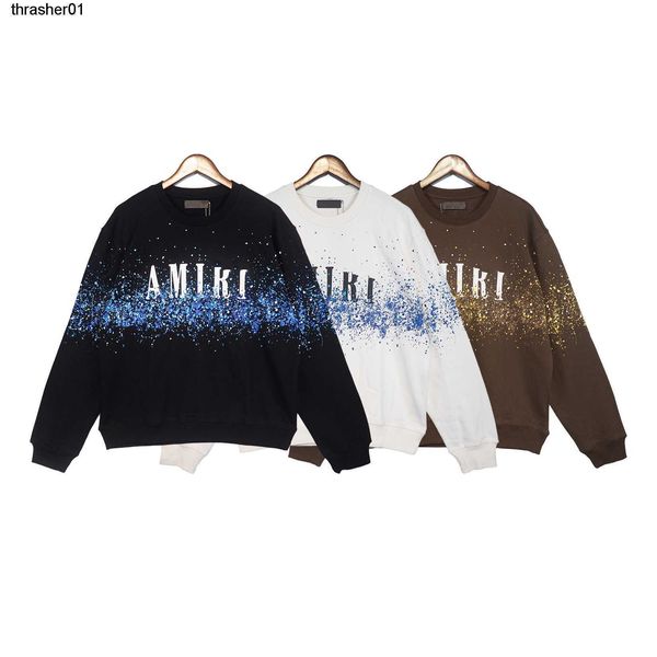 men's hoodies designer sweatshirts autumn amirs long sleeve sweater men's starry sky splashing letters cotton sports round neck lo, Black
men's hoodies designer sweatshirts autumn amirs long sleeve sweater men's starry sky splashing letters cotton sports round neck lo, Black