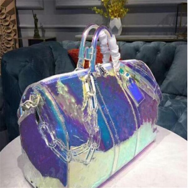designer luxury handbags purse 50cm keepall laser pvc transparent duffle bag brilliant colour luggage travel bag large capacity ha278o
designer luxury handbags purse 50cm keepall laser pvc transparent duffle bag brilliant colour luggage travel bag large capacity ha278o