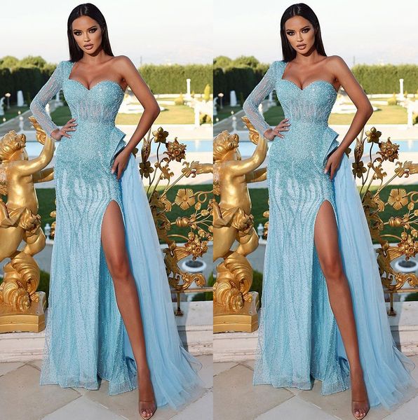 vintage light blue mermaid prom dresses one shoulder sweetheart party dresses side split lace sequins custom made evening dress, Black;red
vintage light blue mermaid prom dresses one shoulder sweetheart party dresses side split lace sequins custom made evening dress, Black;red