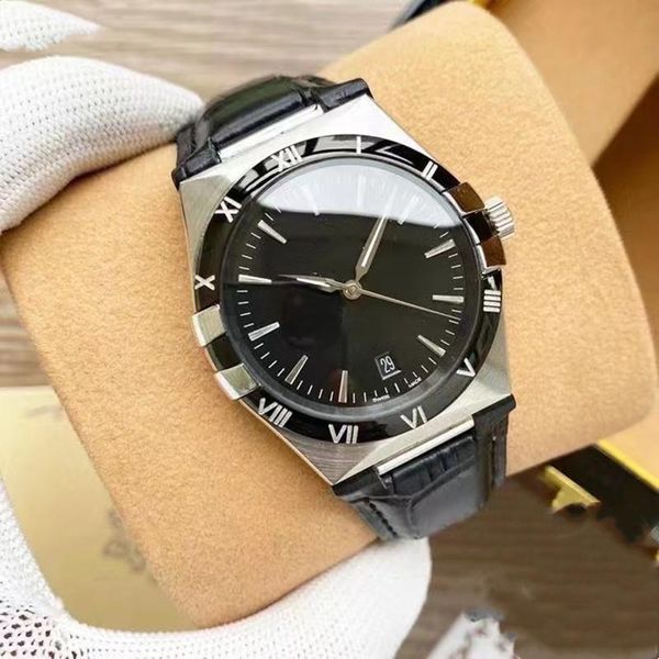 2023 men's luxury mechanical watch leisure fashion three-pin constellation multi-function calendar luminous belt watches, Silver
2023 men's luxury mechanical watch leisure fashion three-pin constellation multi-function calendar luminous belt watches, Silver
