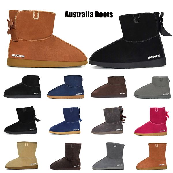 snow boots sneakers winter boot designer women booties classic ankle bow chestnut short, Black
snow boots sneakers winter boot designer women booties classic ankle bow chestnut short, Black