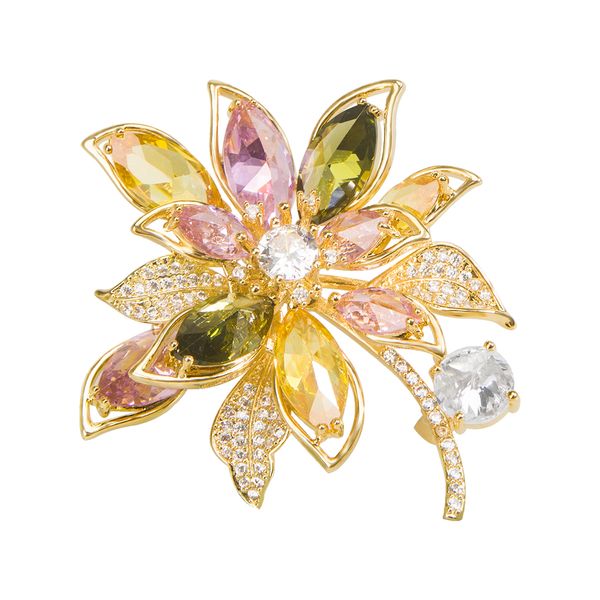 elegant gold powder petals micro diamond brooches for women luxury corsage pin suit clothing fashion jewelry accessories, Gray
elegant gold powder petals micro diamond brooches for women luxury corsage pin suit clothing fashion jewelry accessories, Gray
