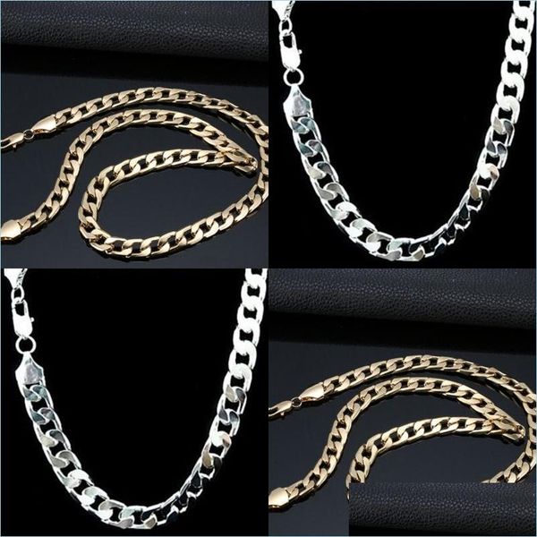 chains 18k mens gold plated chunky necklaces chains real necklace 5mm 55cm 22inch drop delivery 2022 jewelry pendants dht23, Silver
chains 18k mens gold plated chunky necklaces chains real necklace 5mm 55cm 22inch drop delivery 2022 jewelry pendants dht23, Silver
