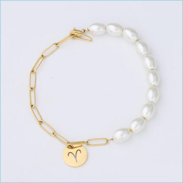 link chain fashion gold coin zodiac sign bracelet link chain pearl for women girls jewelry 121 j2 drop delivery 2022 bracelets dhjns, Black
link chain fashion gold coin zodiac sign bracelet link chain pearl for women girls jewelry 121 j2 drop delivery 2022 bracelets dhjns, Black