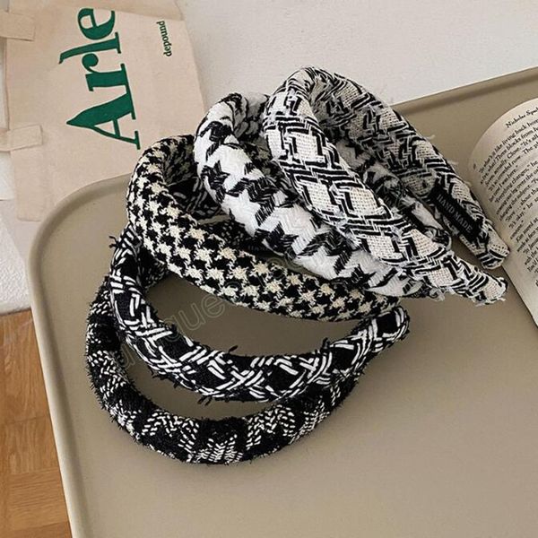 fashion women headband wide side knitted houndstooth hairband warm casual turban autumn winter headwear girls, Silver
fashion women headband wide side knitted houndstooth hairband warm casual turban autumn winter headwear girls, Silver