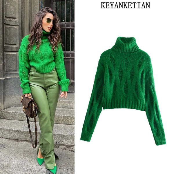 women's knits tees keyanketian za green turtleneck sweater women's fashion ripped knit sweater autumn warm street wear long sleeve, White
women's knits tees keyanketian za green turtleneck sweater women's fashion ripped knit sweater autumn warm street wear long sleeve, White