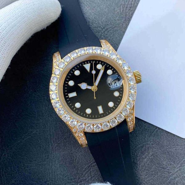watches children's 41mm automatic mechanical watch diamond rubber watchband stainless steel folding buck, Slivery;black
watches children's 41mm automatic mechanical watch diamond rubber watchband stainless steel folding buck, Slivery;black