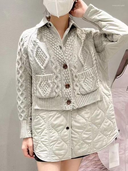 women's trench coats solid spliced knitting for women lapel long sleeve patchwork argyle single breasted loose vintage coat female, Tan;black
women's trench coats solid spliced knitting for women lapel long sleeve patchwork argyle single breasted loose vintage coat female, Tan;black