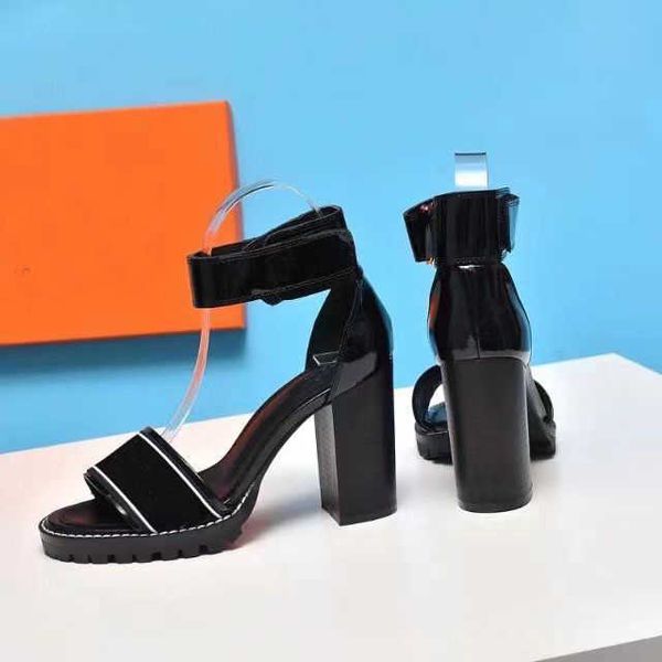 classic high heeled sandals party 100% leather women dance shoe designer letter heels 10cm lady metal belt buckle thick heel woman, Black
classic high heeled sandals party 100% leather women dance shoe designer letter heels 10cm lady metal belt buckle thick heel woman, Black