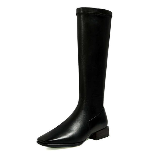boots microfiber leather square toe side zipper kneelength brown flat lowheeled soft long women 221013, Black
boots microfiber leather square toe side zipper kneelength brown flat lowheeled soft long women 221013, Black