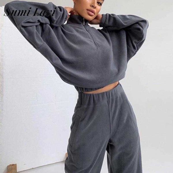 women's two piece pants female fleece two piece sets casual zipper women sweatshirts and trouser tracksuits autumn winter solid color s, White
women's two piece pants female fleece two piece sets casual zipper women sweatshirts and trouser tracksuits autumn winter solid color s, White