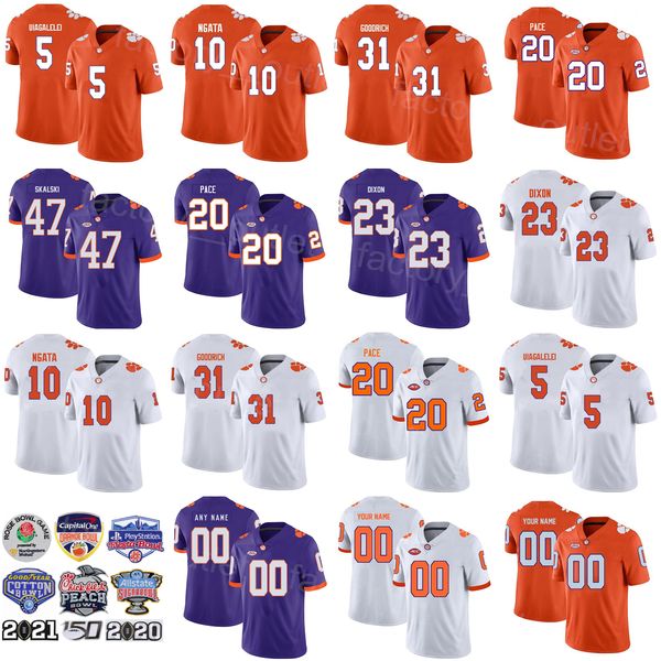 ncaa college football clemson tigers 5 dj uiagalelei jersey university 23 lyn-j dixon 20 pace 10 joseph ngata 47 james skalski 31 goodrich p, Black
ncaa college football clemson tigers 5 dj uiagalelei jersey university 23 lyn-j dixon 20 pace 10 joseph ngata 47 james skalski 31 goodrich p, Black