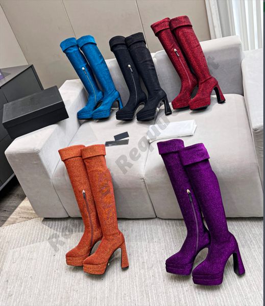22ss pointy knee high heels boots rhinestones sheepskin thick legs sky-high solid pointed female women cowboy rider fashion barreled stretch, Black
22ss pointy knee high heels boots rhinestones sheepskin thick legs sky-high solid pointed female women cowboy rider fashion barreled stretch, Black