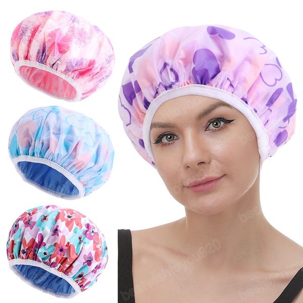 thick shower cap waterproof bath hat elastic double layer terry lined headcover women dry hair bathroom hats accessories, Blue;gray
thick shower cap waterproof bath hat elastic double layer terry lined headcover women dry hair bathroom hats accessories, Blue;gray
