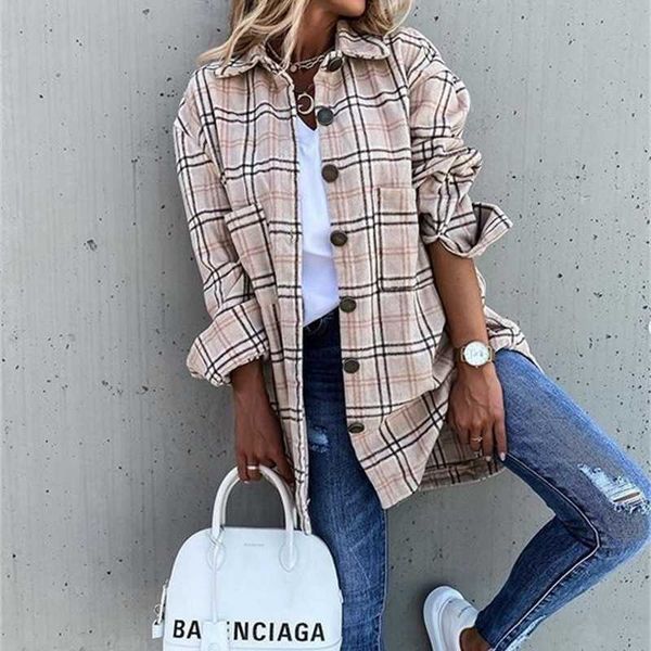 spring women clothing blouses classic plaid designer shirt loose leisure long sleeve thick shirt coat, White
spring women clothing blouses classic plaid designer shirt loose leisure long sleeve thick shirt coat, White