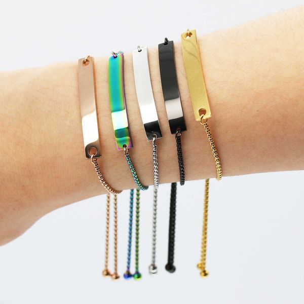 beaded strands 10pcs/lot 304 stainless steel blank bracelet size 5colors for jewelry making sp034 l221012, Black
beaded strands 10pcs/lot 304 stainless steel blank bracelet size 5colors for jewelry making sp034 l221012, Black
